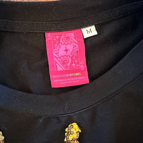 EUC, Medium, Queen of Sparkles, Black Sequin Cowgirl Icon Tunic Dress - Picture 8 of 9